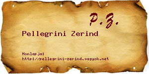 Pellegrini Zerind névjegykártya